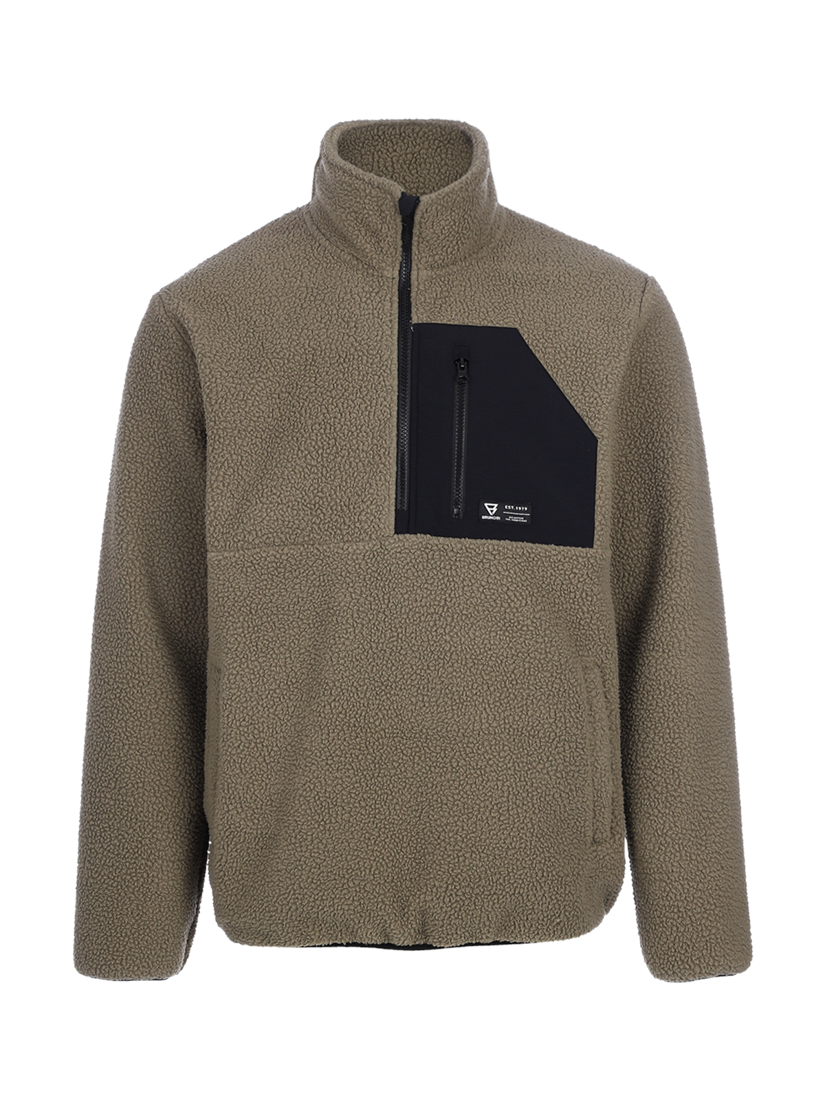 brunotti-kelstyn-herren-fleecejacke-dunkelgr-n-polyester image 7