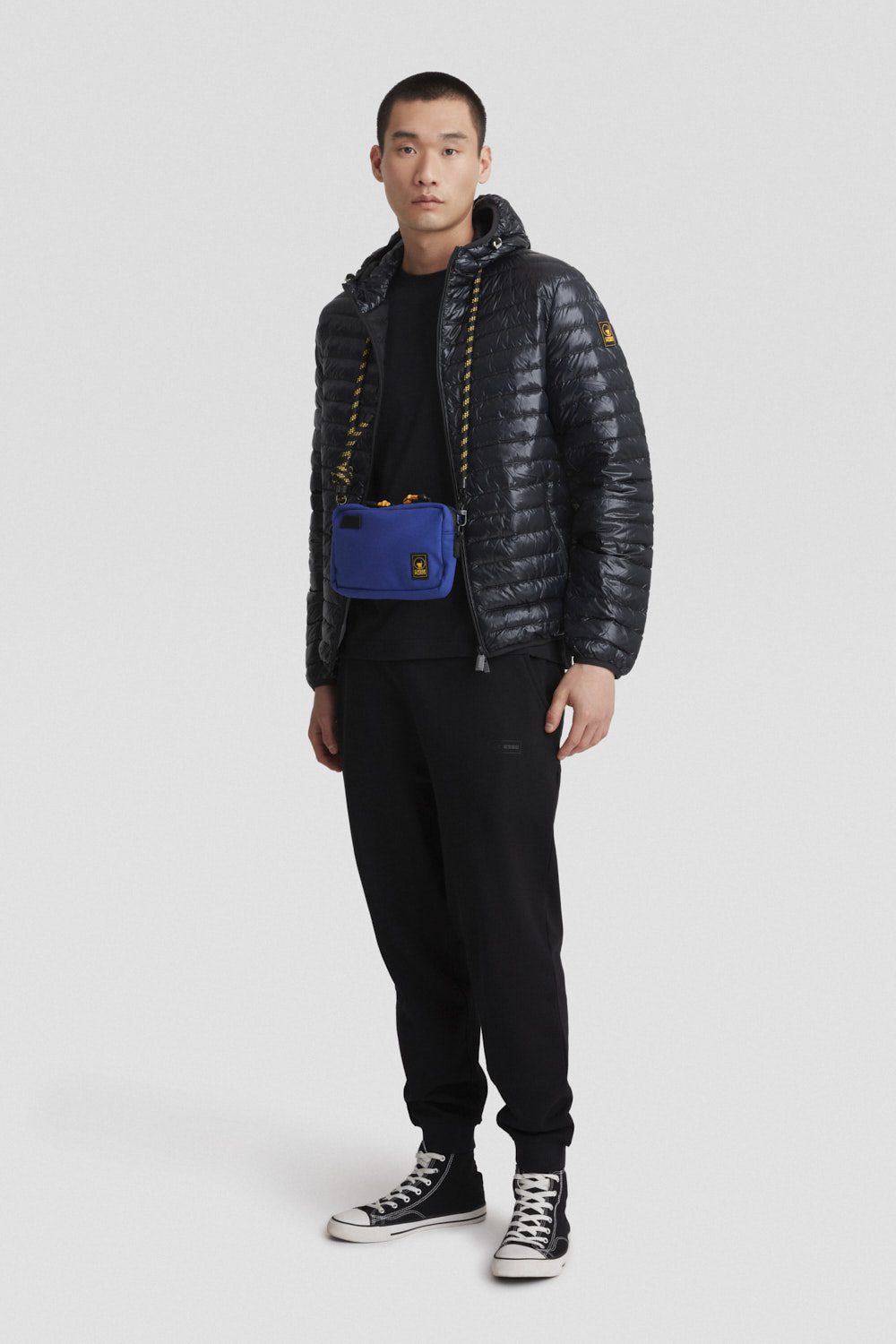 ciesse-outdoor-daunenjacke-schwarz-gl-nzend-kapuze-leicht image 1