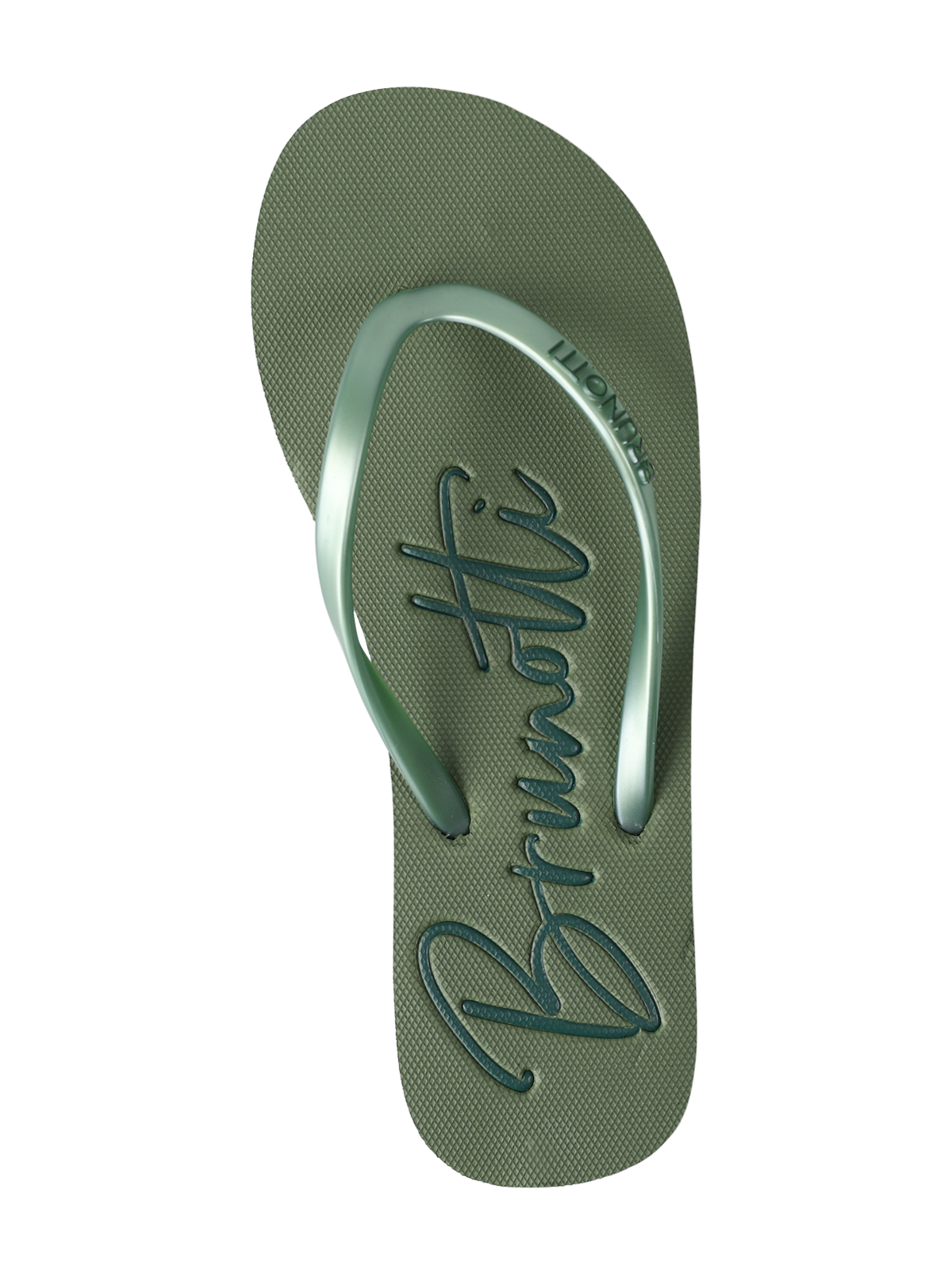 brunotti-logo-damen-flip-flops-sage-green-pvc-logo image 1