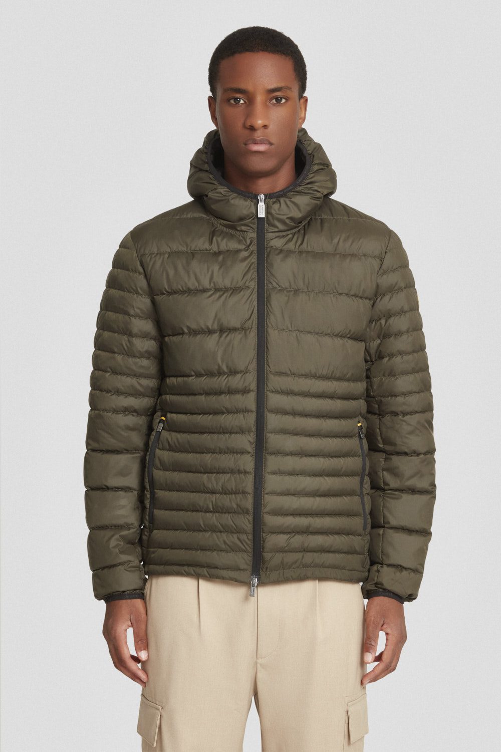 ciesse-piumini-steppjacke-gr-n-military-mit-kapuze image 2