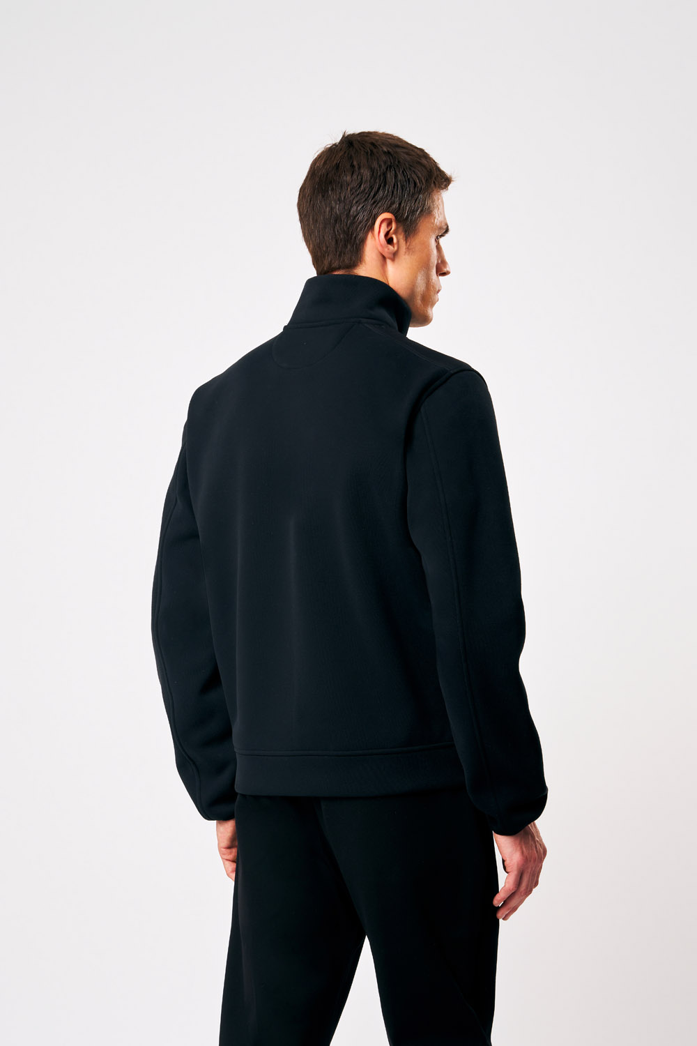 ciesse-ziad-sweatjacke-herren-schwarz-full-zip-baumwolle image 5