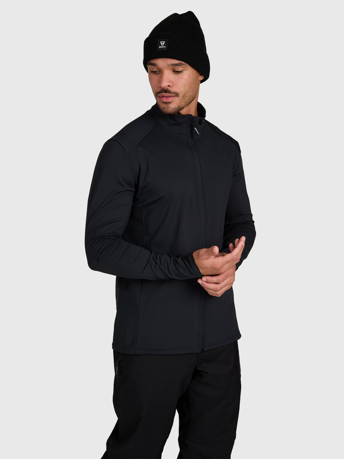 brunotti-mano-zip-snow-fleece-fleecejacke-herren-schwarz image 4