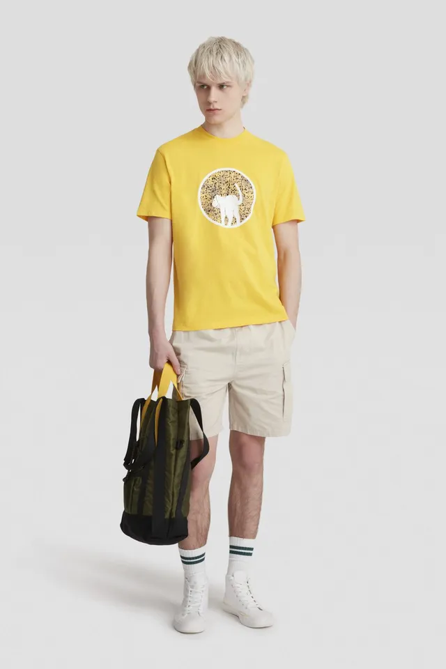 ciesse-outdoor-t-shirt-gelb-baumwolle-rundhals-mit-print image 1