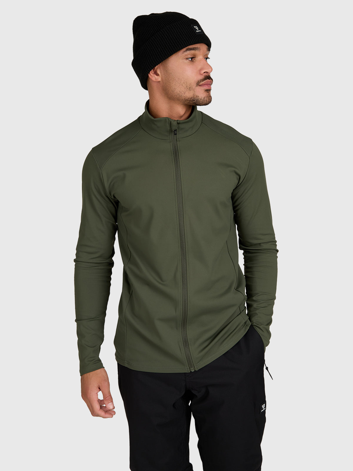 brunotti-mano-zip-herren-ski-fleece-deep-green-polyester image 1