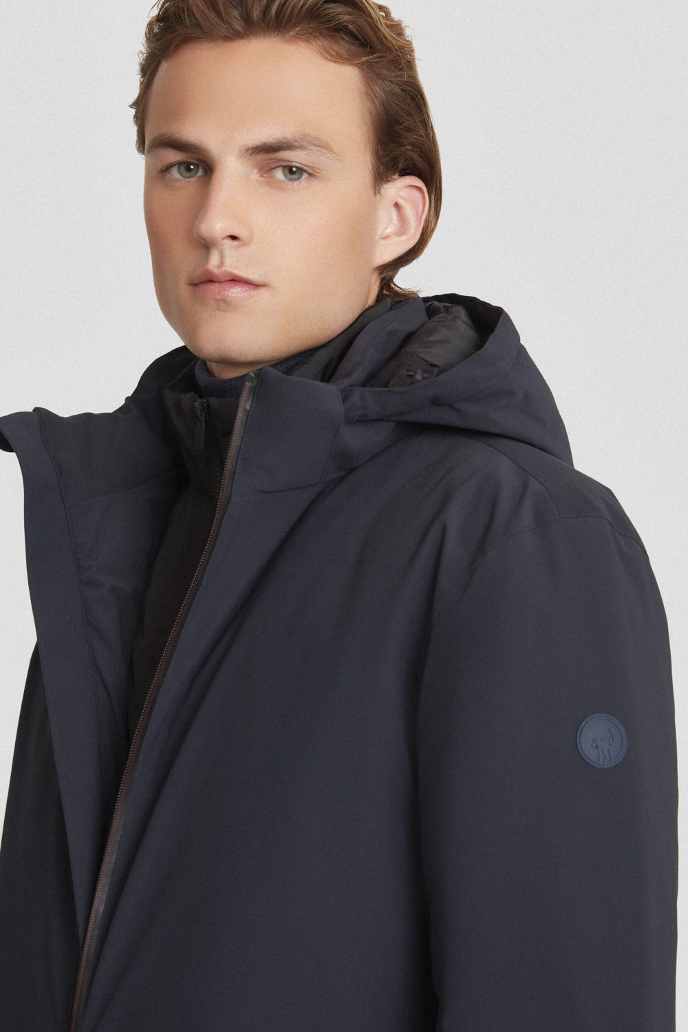 ciesse-outdoor-softshelljacke-wattiert-blau-mit-kapuze image 3