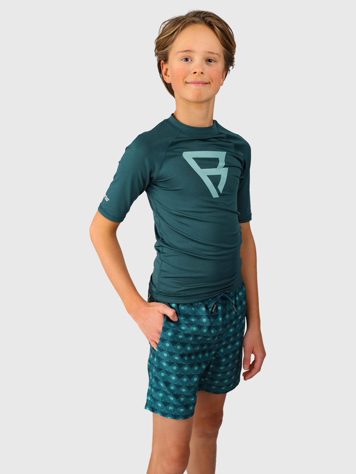 brunotti-waveguardy-rashguard-jungen-fuel-green-uv-kurzarm image 3