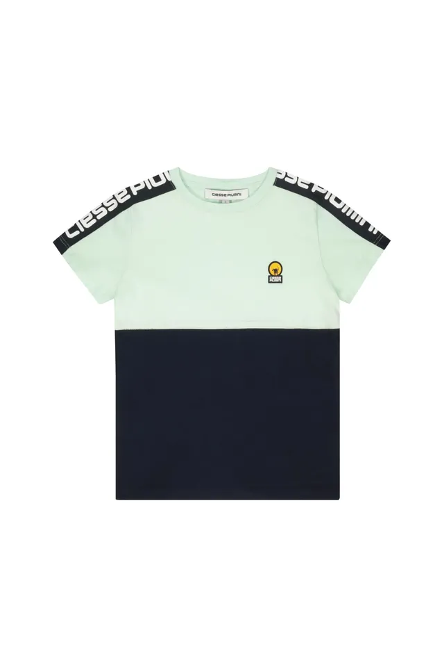 ciesse-outdoor-tanos-boy-t-shirt-kinder-blau-gr-n-baumwolle image 1