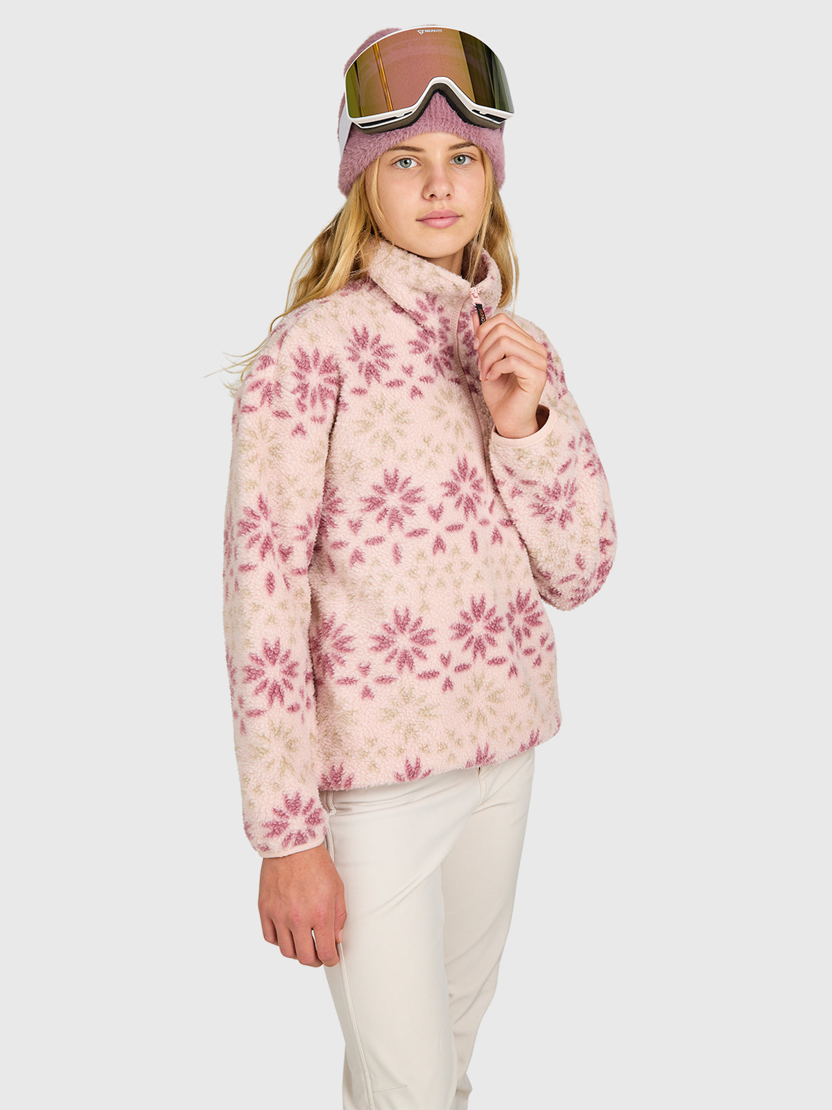 brunotti-rezany-print-girls-snow-fleece-m-dchen-sepia-rose-gr-152 image 5