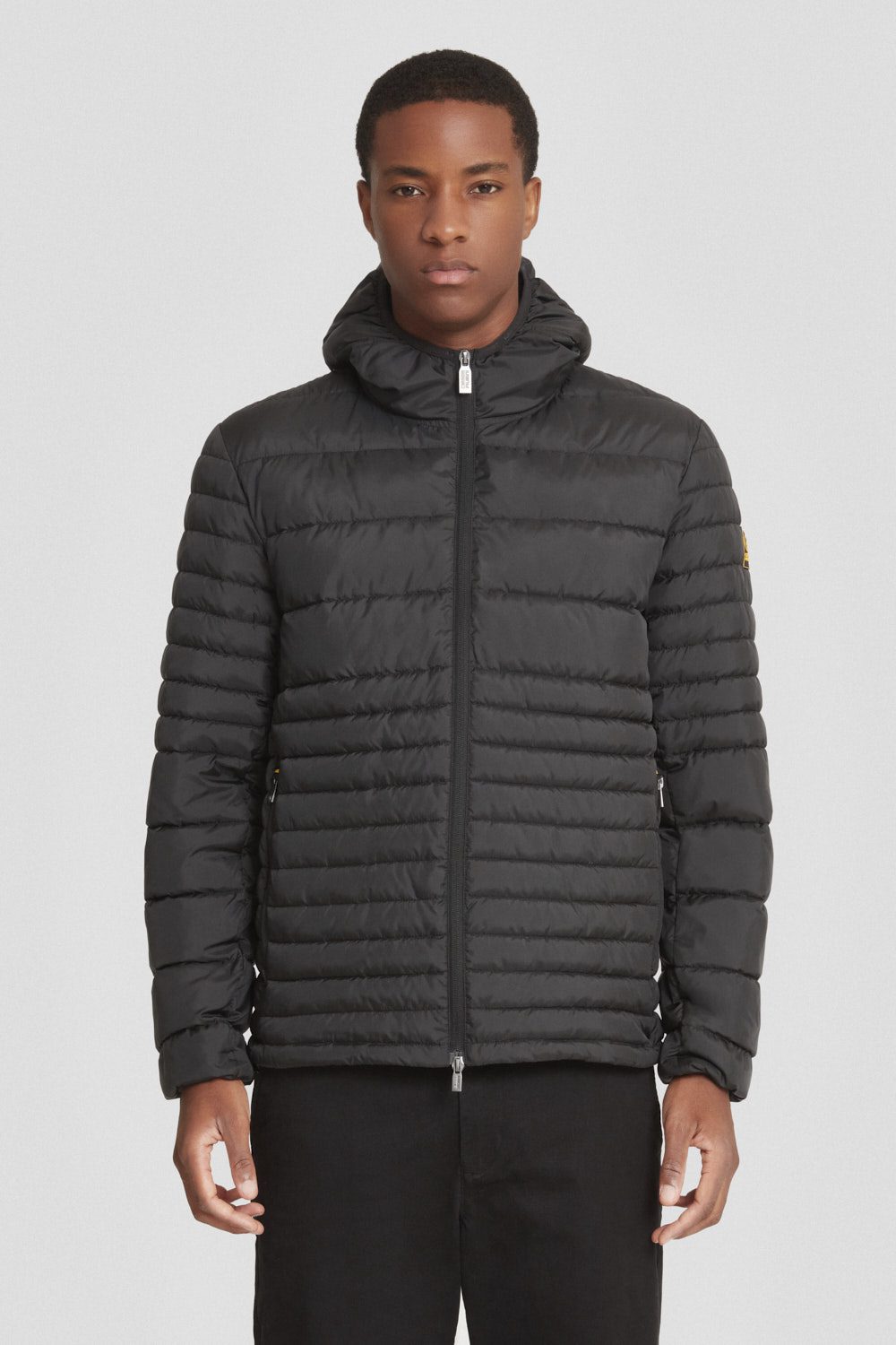 ciesse-piumini-daunenjacke-schwarz-mit-kapuze-wasserabweisend image 1