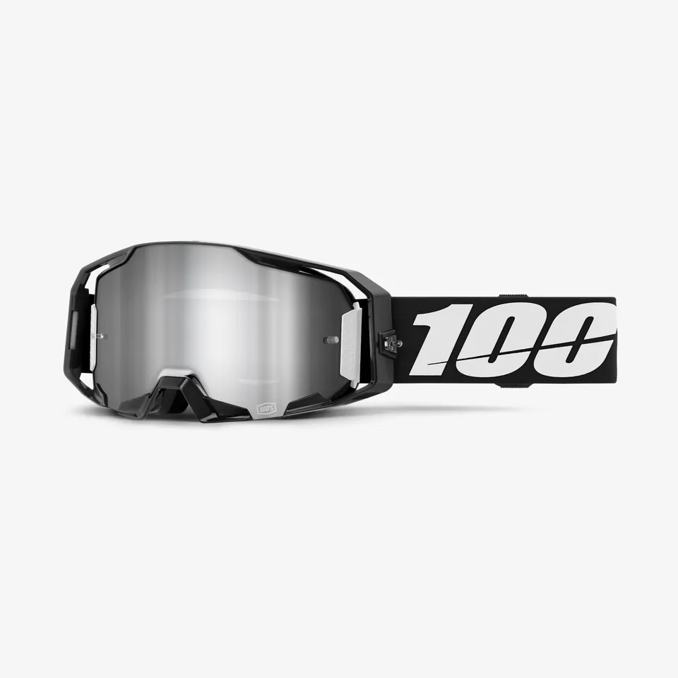 100-armatic-goggle-motocross-brille-schwarz-clear image 1