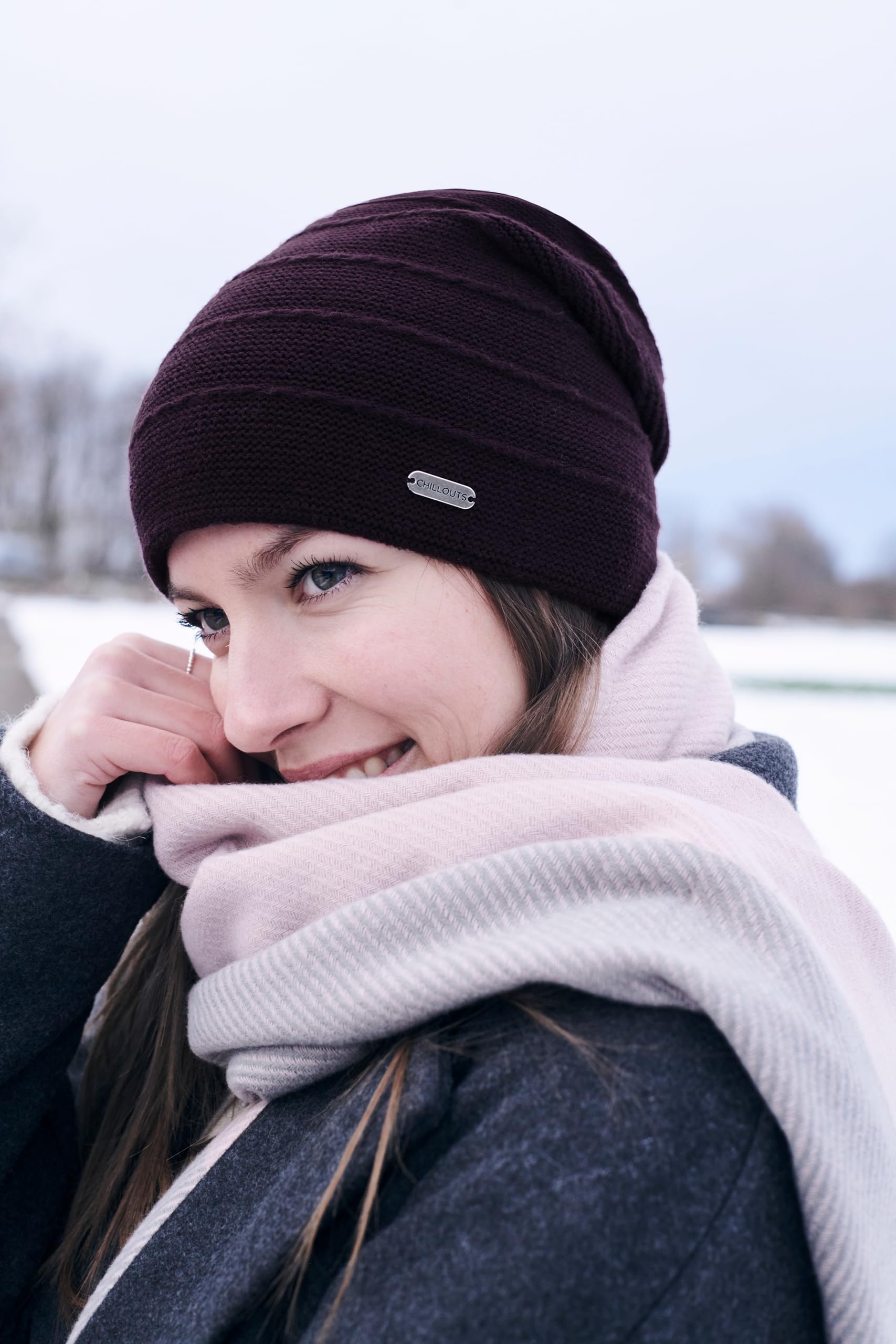 chillouts-artemis-hat-longbeanie-bordeaux-doppellagig-warm image 3
