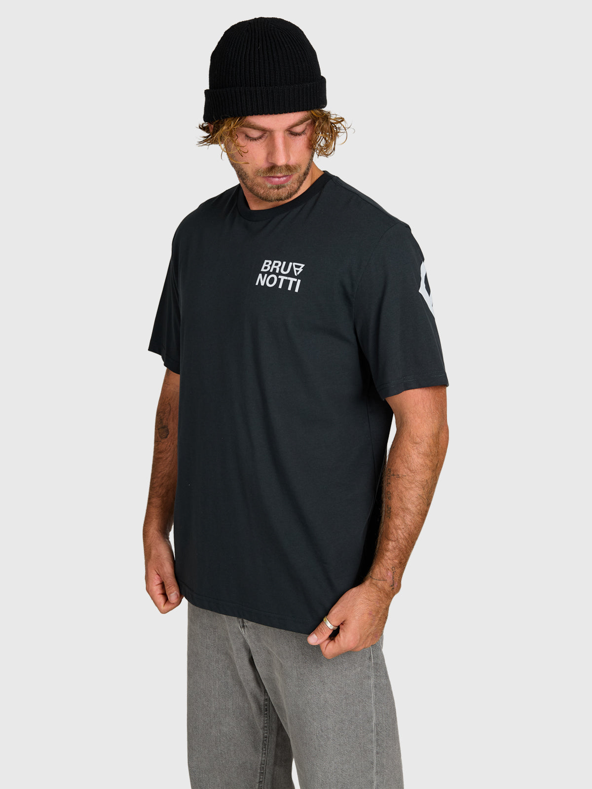 brunotti-barros-herren-t-shirt-schwarz-baumwolle image 4
