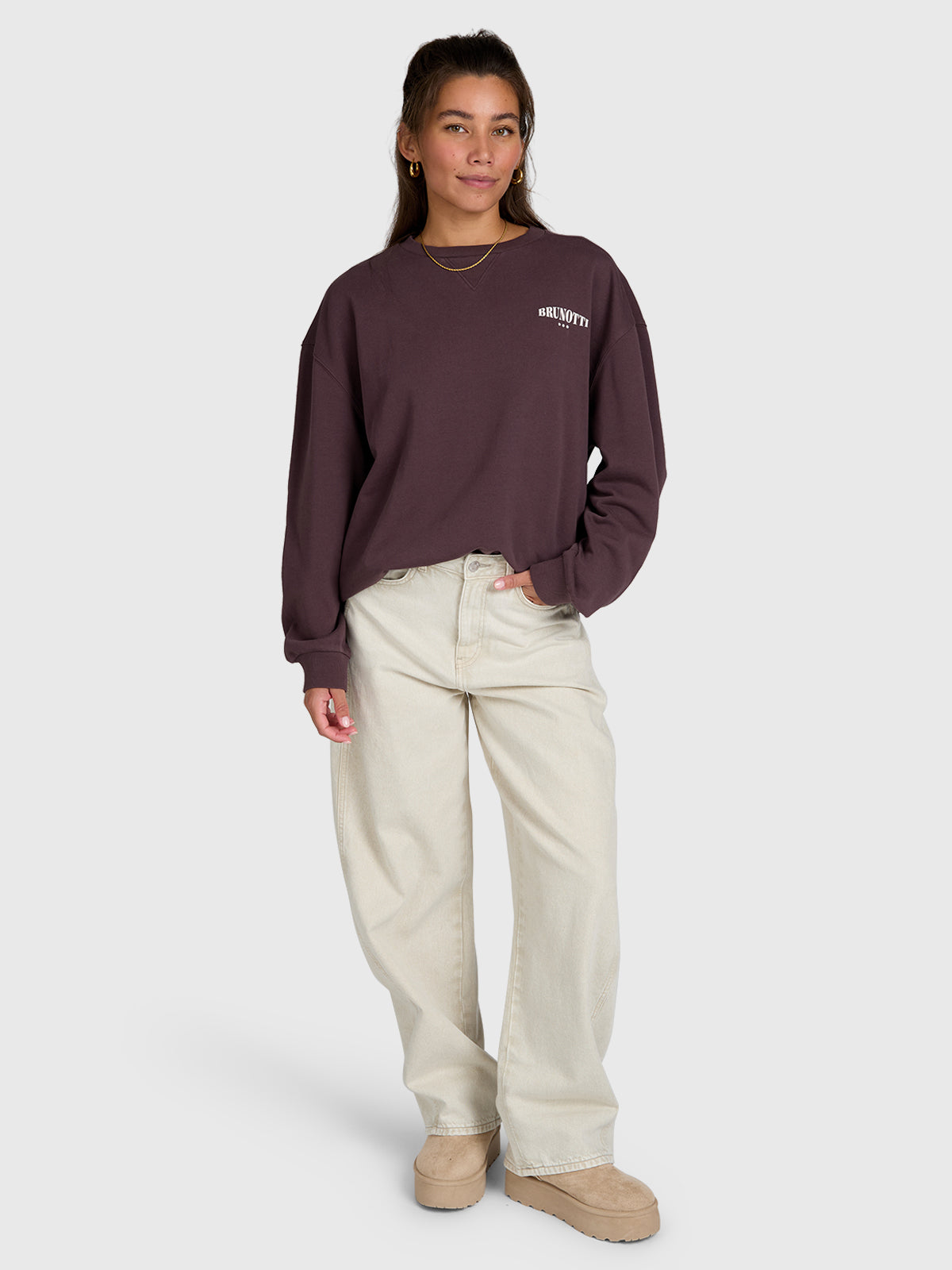 brunotti-bessy-damen-pullover-raisin-aus-baumwolle image 5