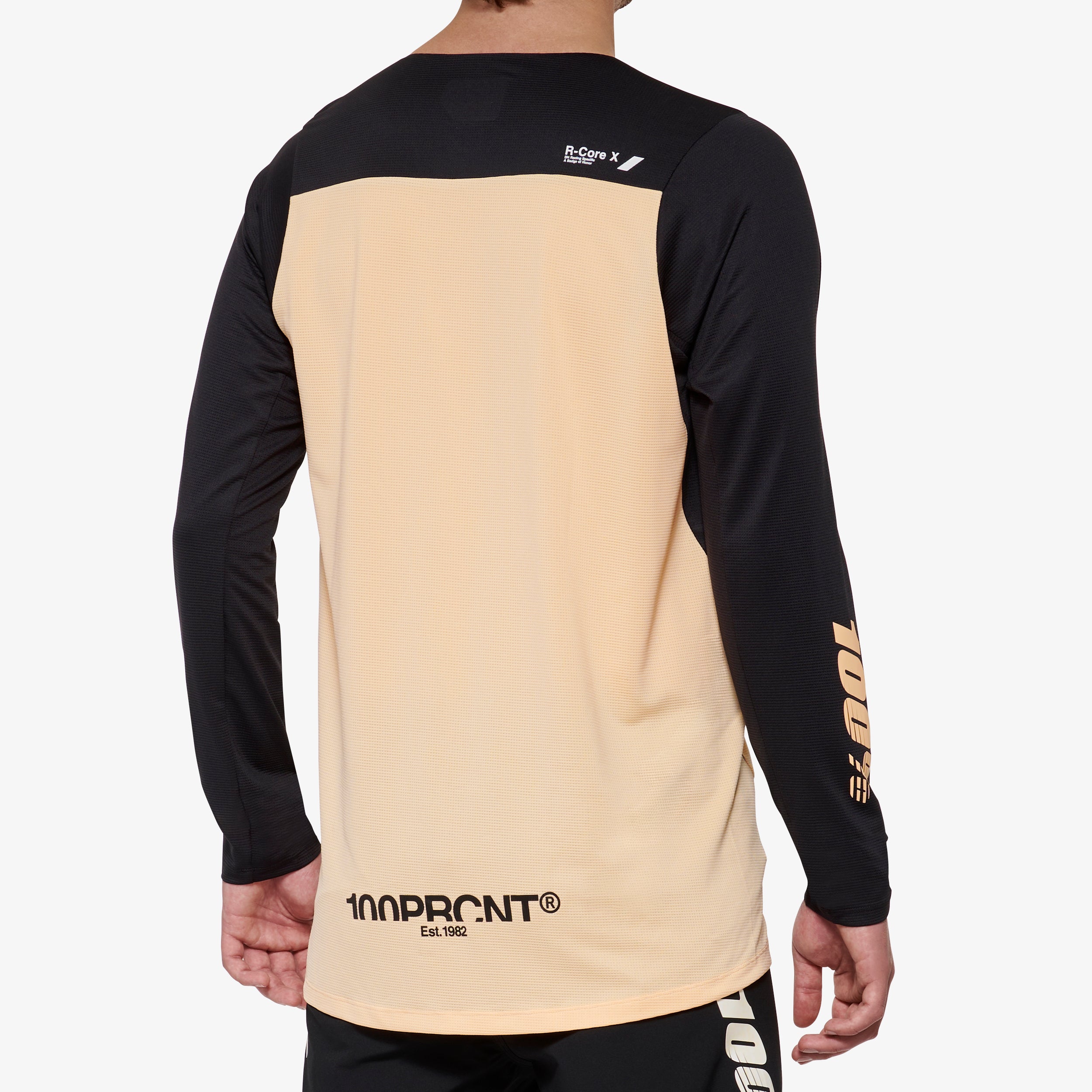 100-r-core-x-trikot-langarm-black-peach-fahrradtrikot image 2
