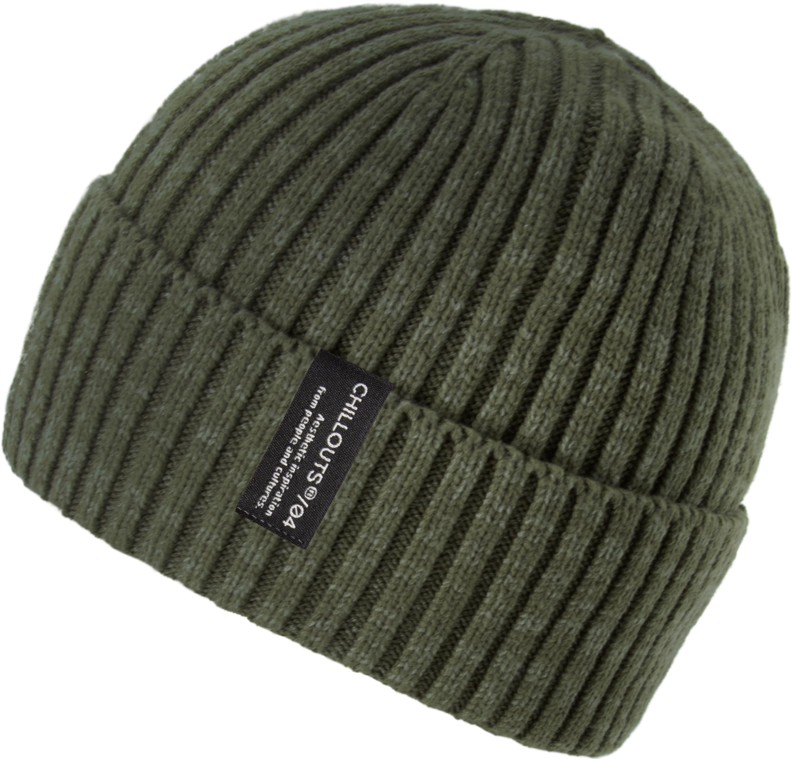 chillouts-juri-beanie-umschlagm-tze-khaki-rippstrick image 1