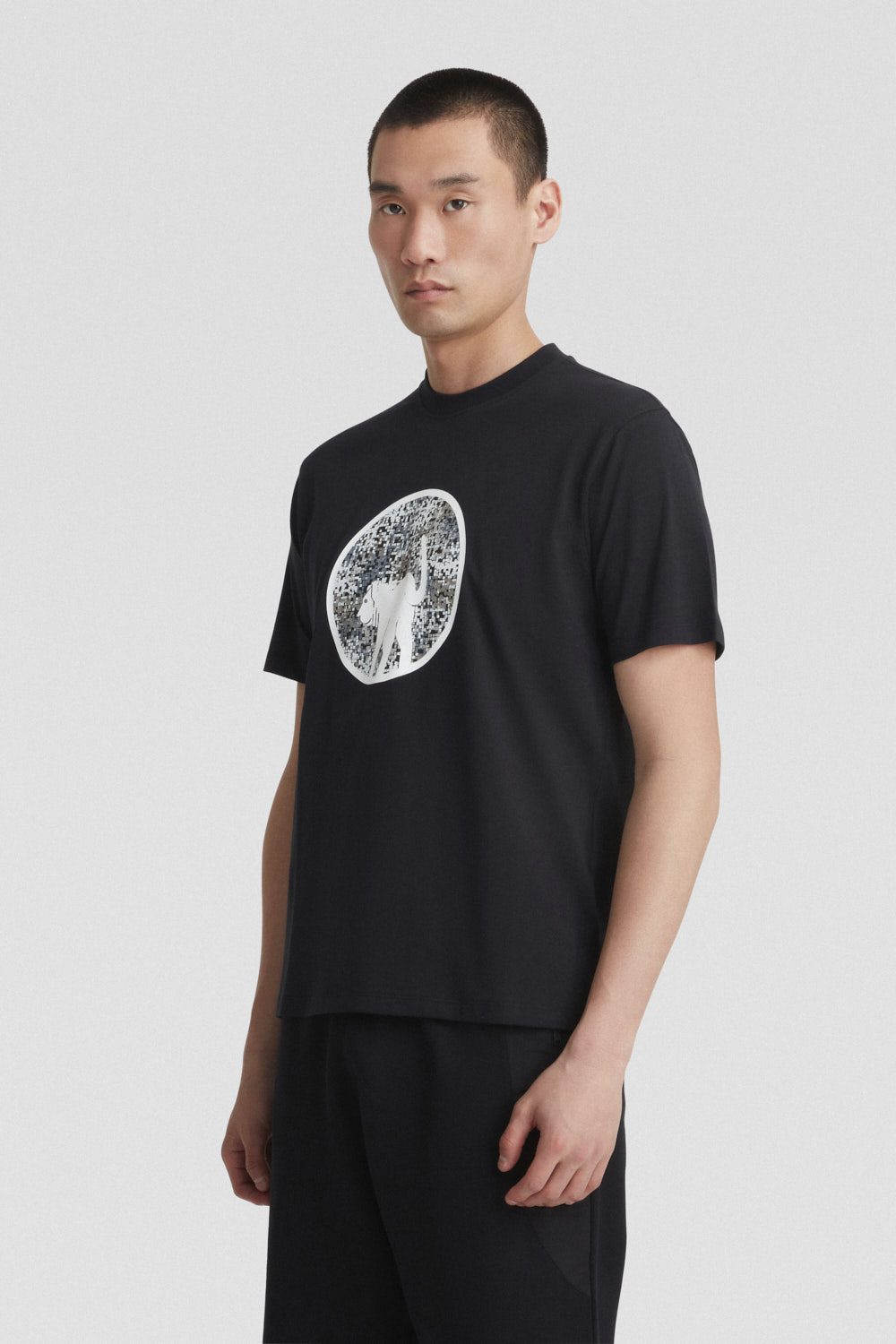 ciesse-t-shirt-girocollo-t-shirt-herren-schwarz-baumwolle image 2