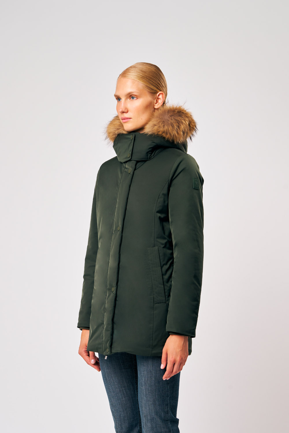 ciesse-outdoor-luana-parka-damen-gr-n-mit-kapuze image 2