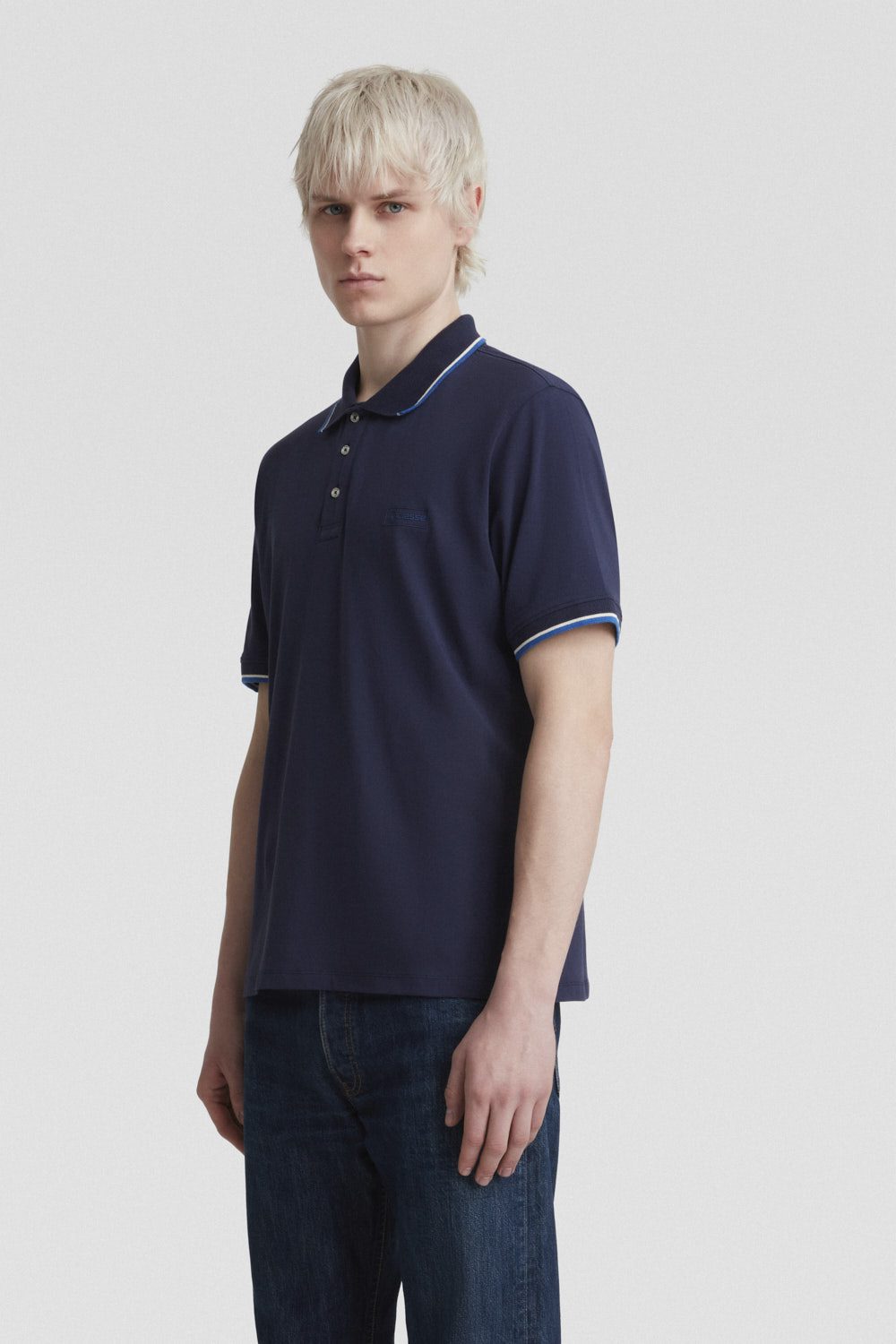 ciesse-outdoor-t-shirt-e-polo-polohemd-blau-stretch image 2