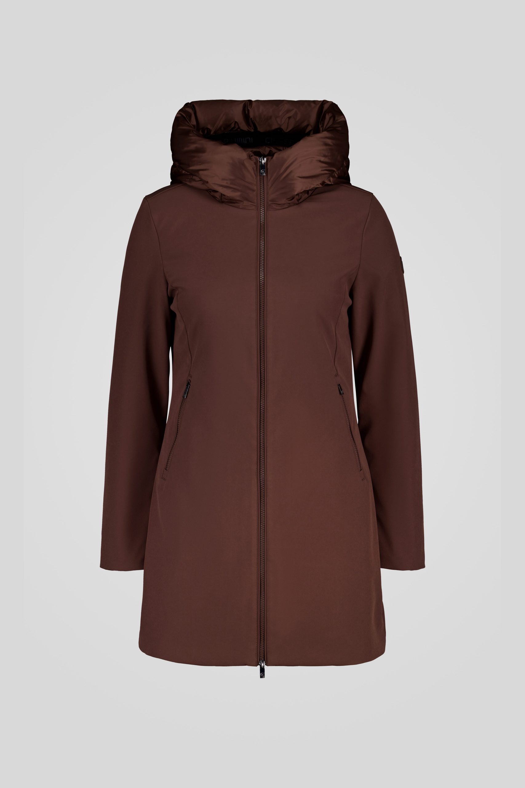 ciesse-outdoor-winterjacke-braun-lang-softshell-daunen image 5