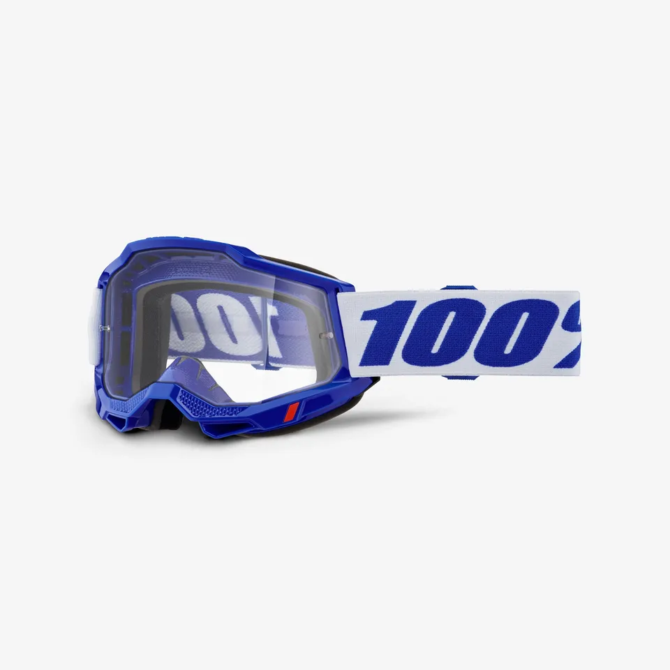 100-accuri-2-otg-goggle-blue-clear-lens-motocrossbrille image 1