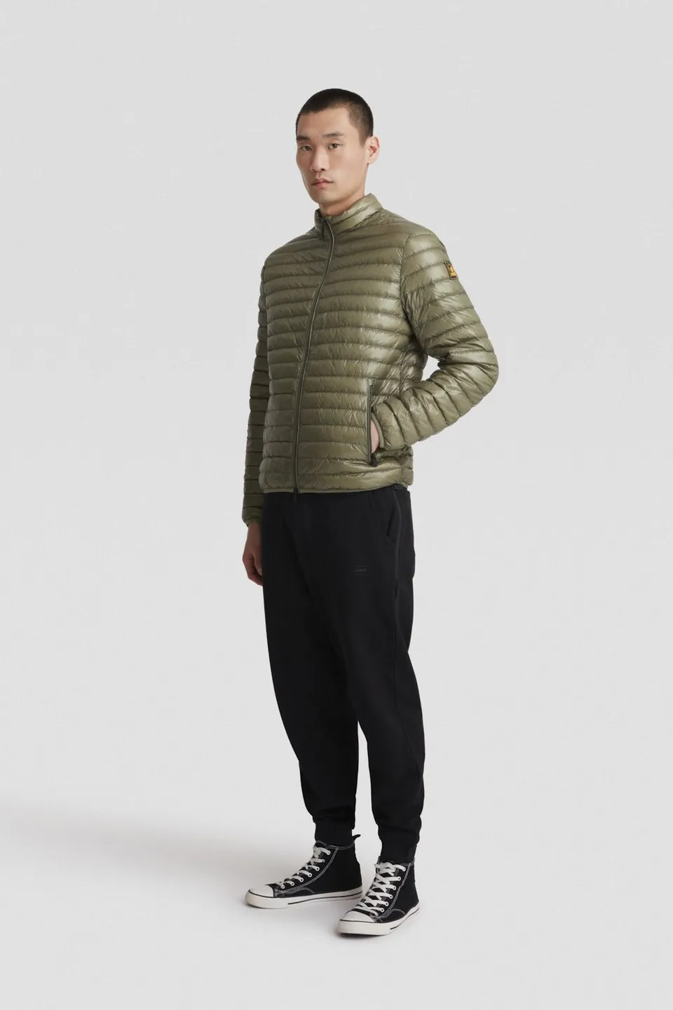ciesse-outdoor-leichte-gr-ne-nylon-jacke-800-fill image 1