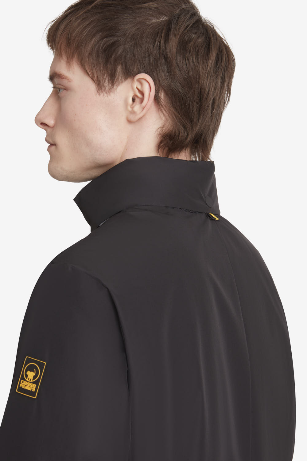 ciesse-roxy-bergangsjacke-herren-schwarz-lang-mit-kapuze image 3