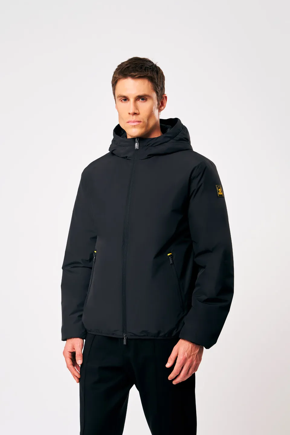 ciesse-outdoor-peter-winterjacke-schwarz-mit-kapuze-steppjacke image 1