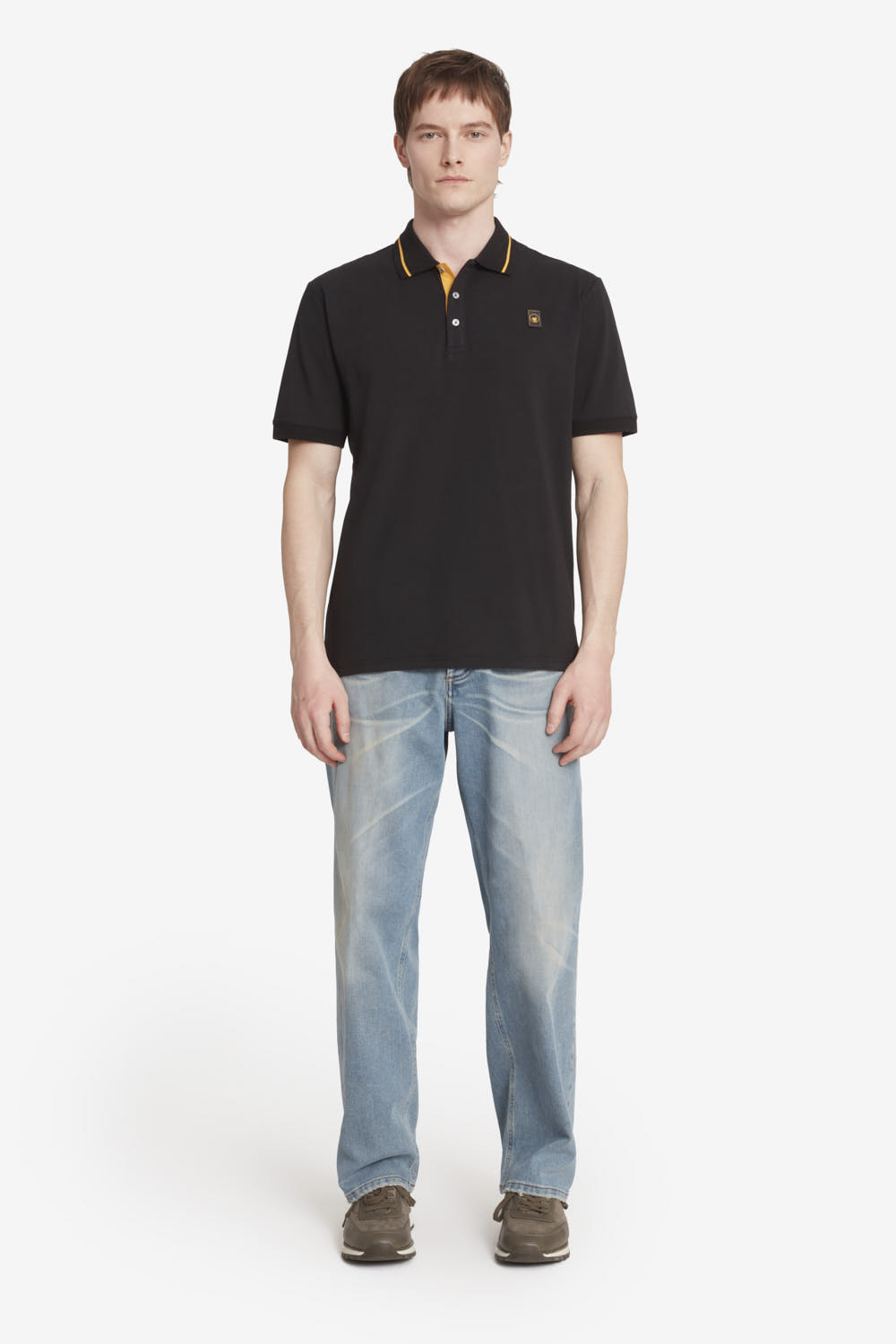 ciesse-outdoor-saxon-4-0-polo-herren-schwarz-baumwolle image 1