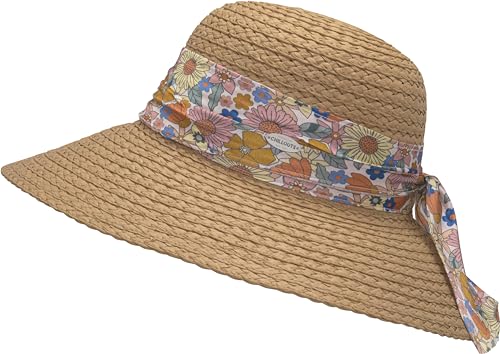 chillouts-kalamata-hat-sonnenhut-brown-s-m-blumenband image 7