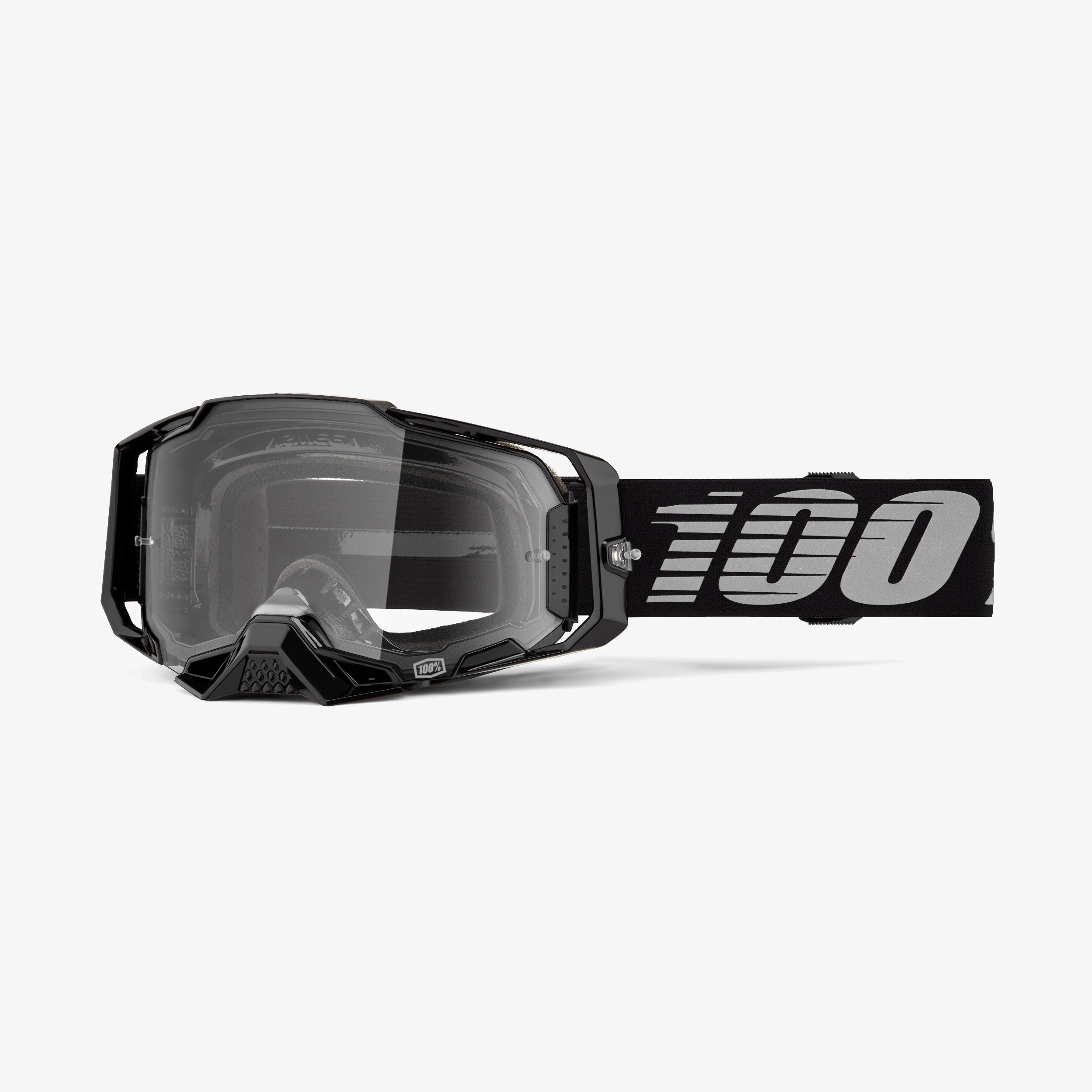 100-armega-goggle-motocross-brille-schwarz-clear image 2
