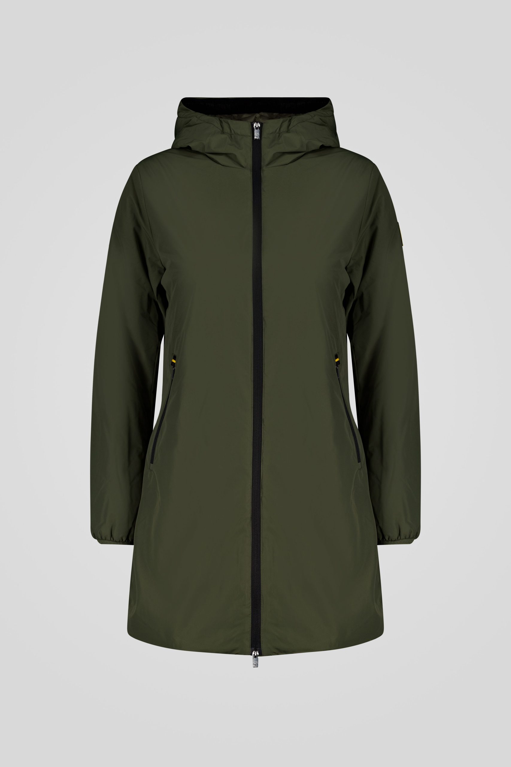 ciesse-outdoor-winterjacke-lang-gr-n-wattiert-kapuze-dwr image 5