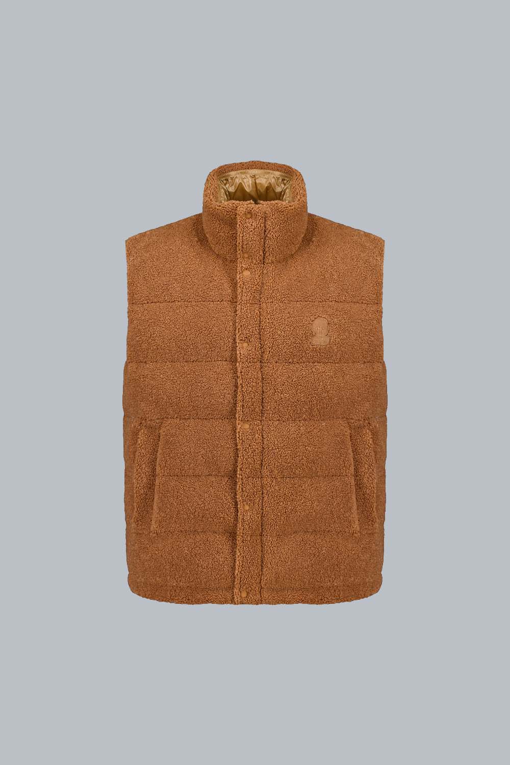 ciesse-thetis-hybrid-weste-braun-teddy-stehkragen image 3