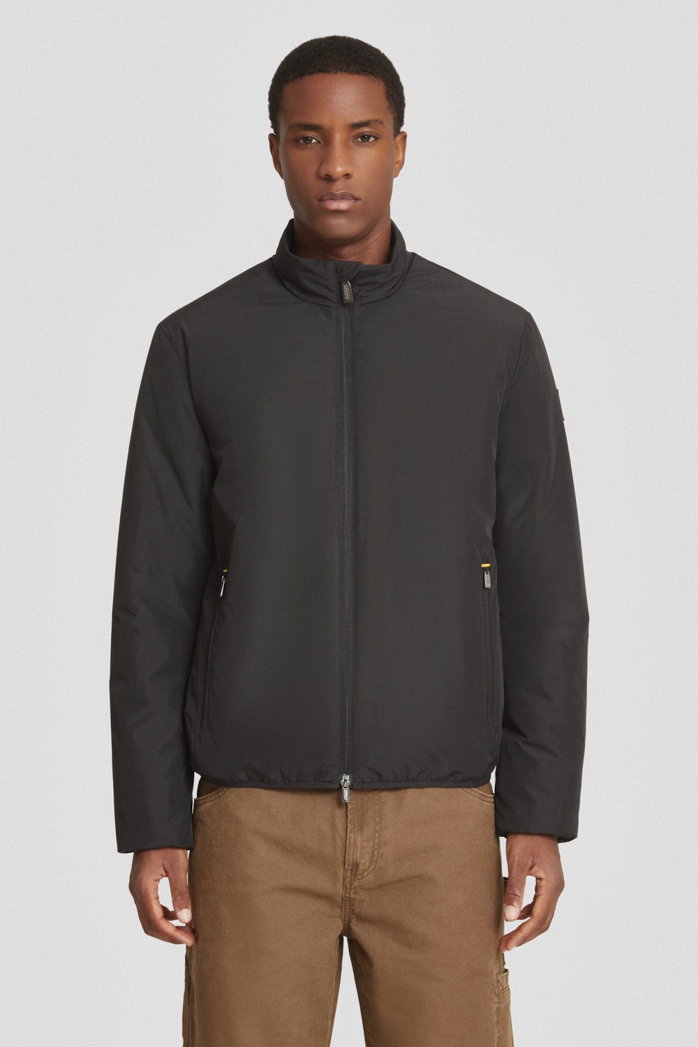 ciesse-giacche-bikerjacke-winter-schwarz-wattiert image 2
