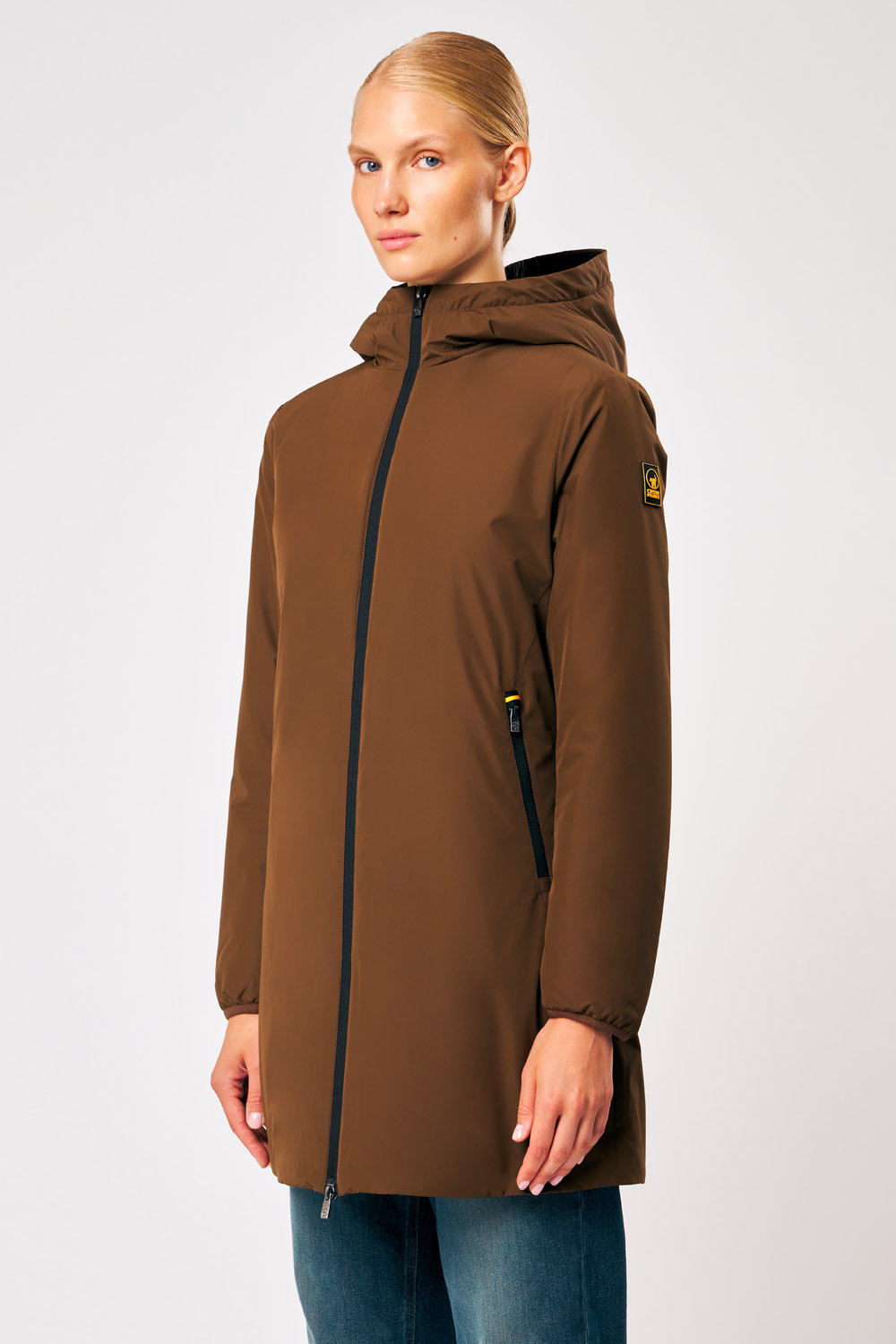 ciesse-outdoor-matilda-winterjacke-damen-moka-lang-kapuze image 3
