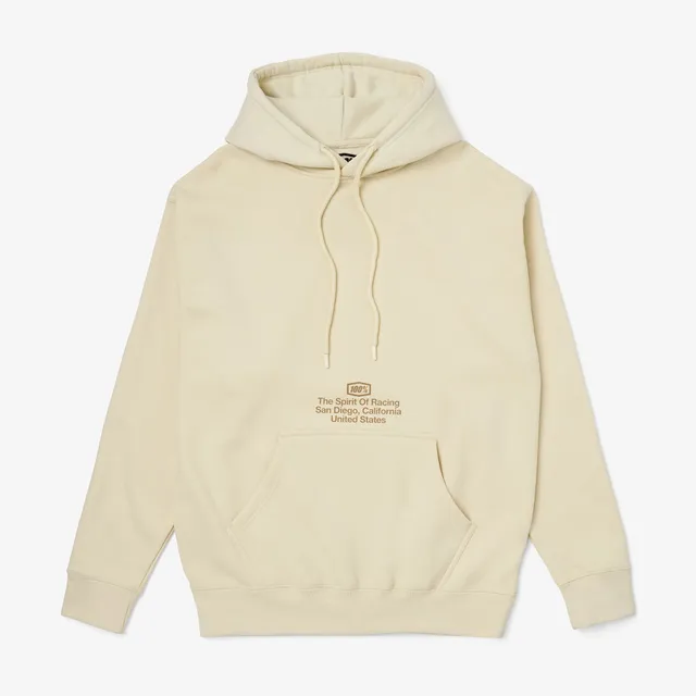 100percent-vortex-hoodie-fleece-bone-gr-e-l-unisex image 1