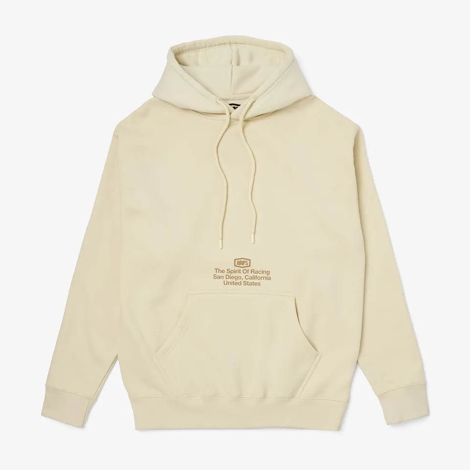 100percent-vortex-hoodie-fleece-bone-gr-e-l-unisex image 1