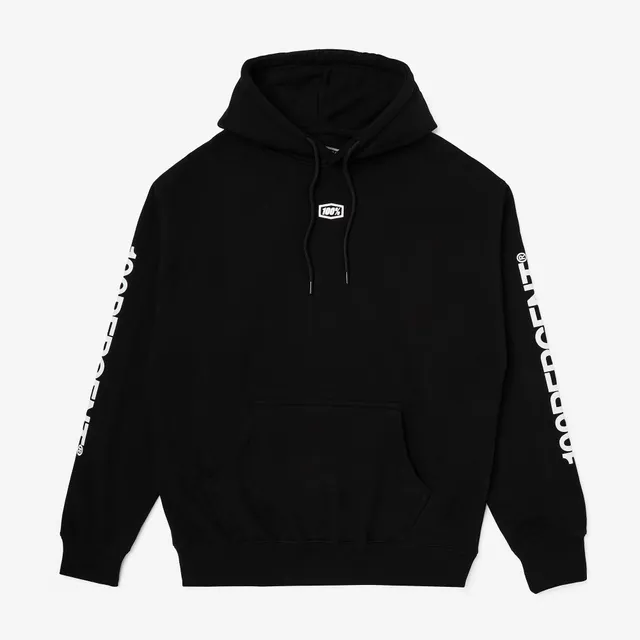 100-roots-black-fleece-pullover-hoodie-kapuzenpullover image 1