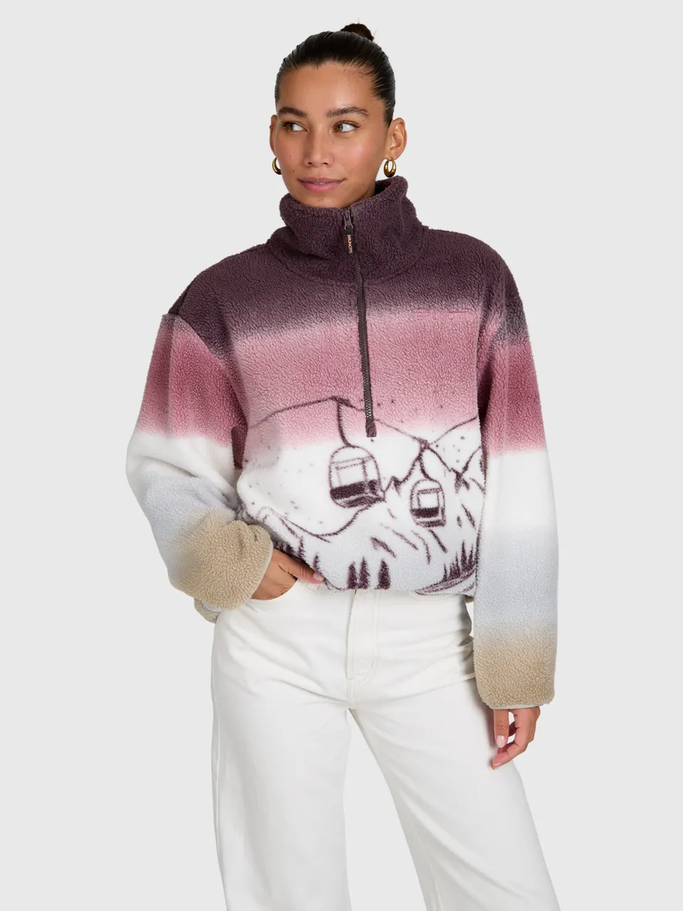 brunotti-gonna-fleece-damen-raisin-locker-polyester image 1