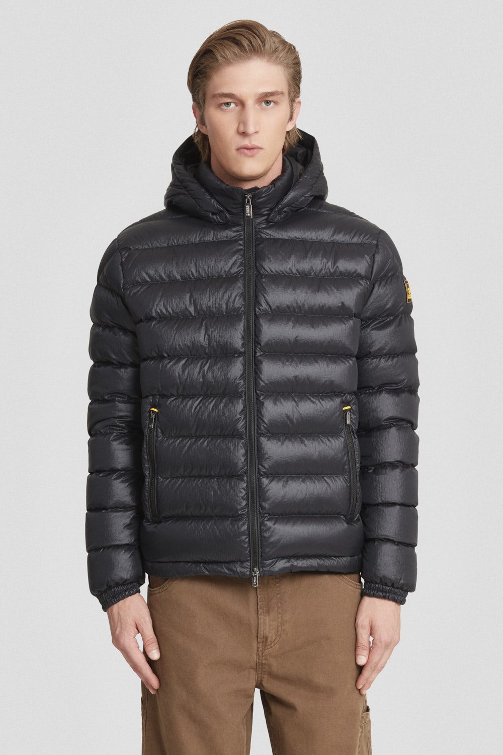 ciesse-outdoor-daunenjacke-kurz-schwarz-kapuze-abnehmbar-800fp image 2