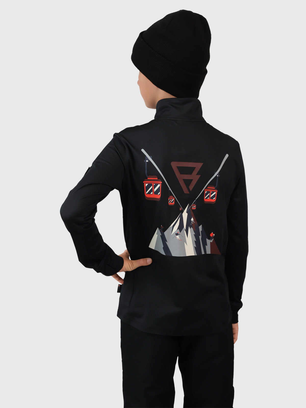 brunotti-toriny-jungen-fleece-black-polygiene image 2
