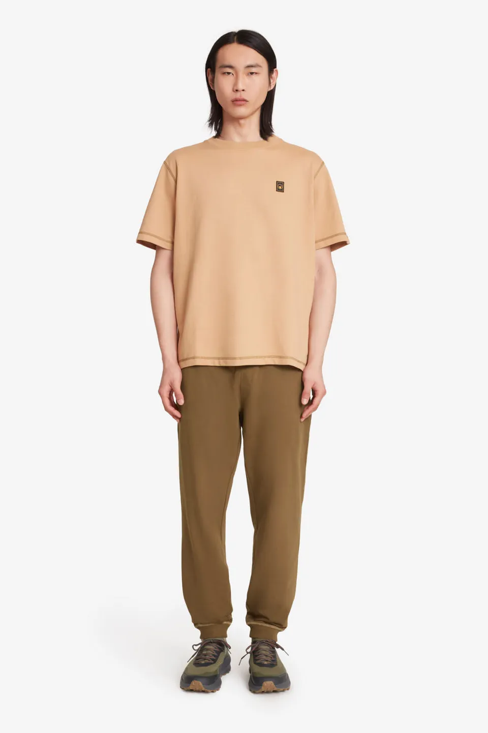 ciesse-outdoor-crincy-t-shirt-beige-oversize-baumwolle image 1