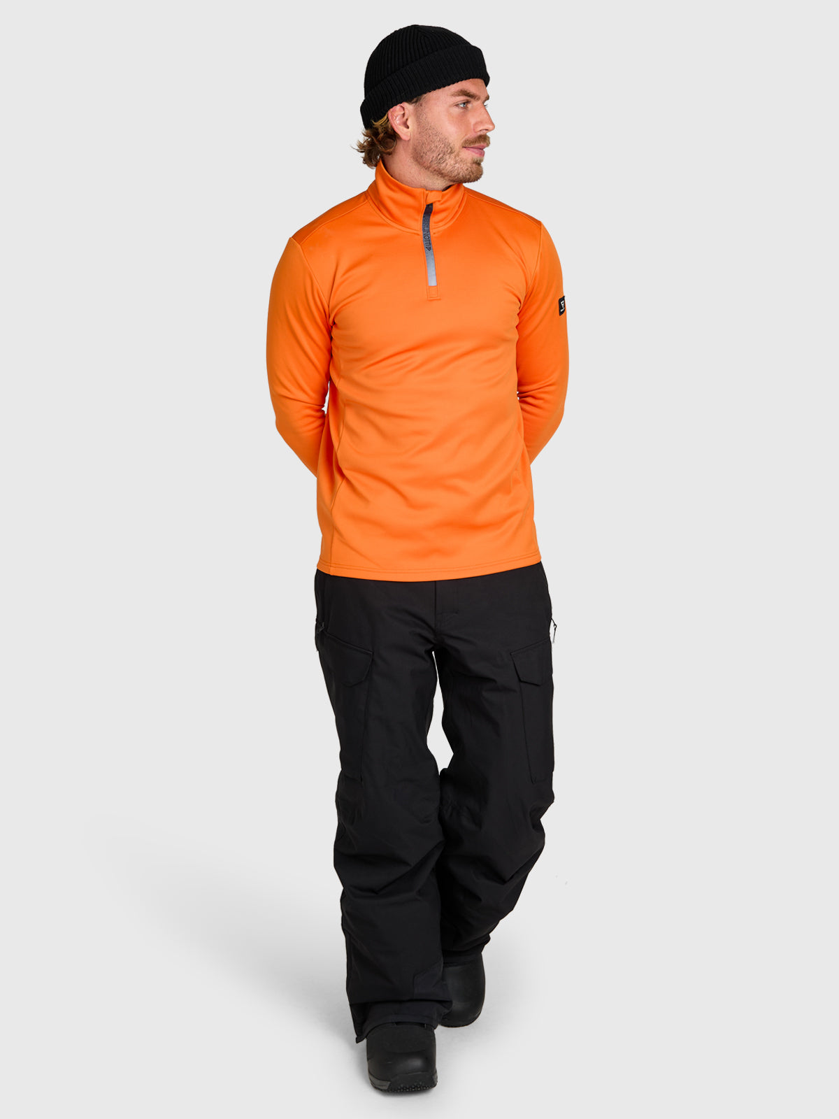 brunotti-heros-herren-fleece-pumpkin-halbreissverschluss image 5