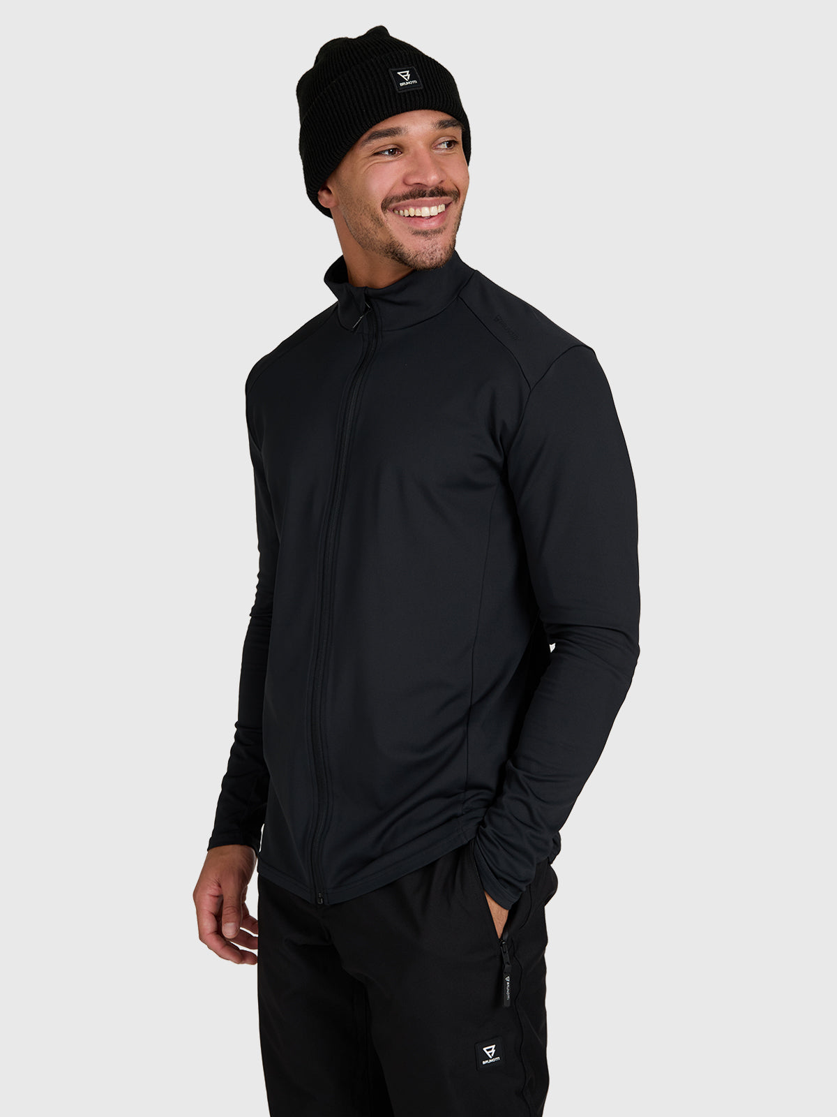 brunotti-mano-zip-snow-fleece-fleecejacke-herren-schwarz image 3