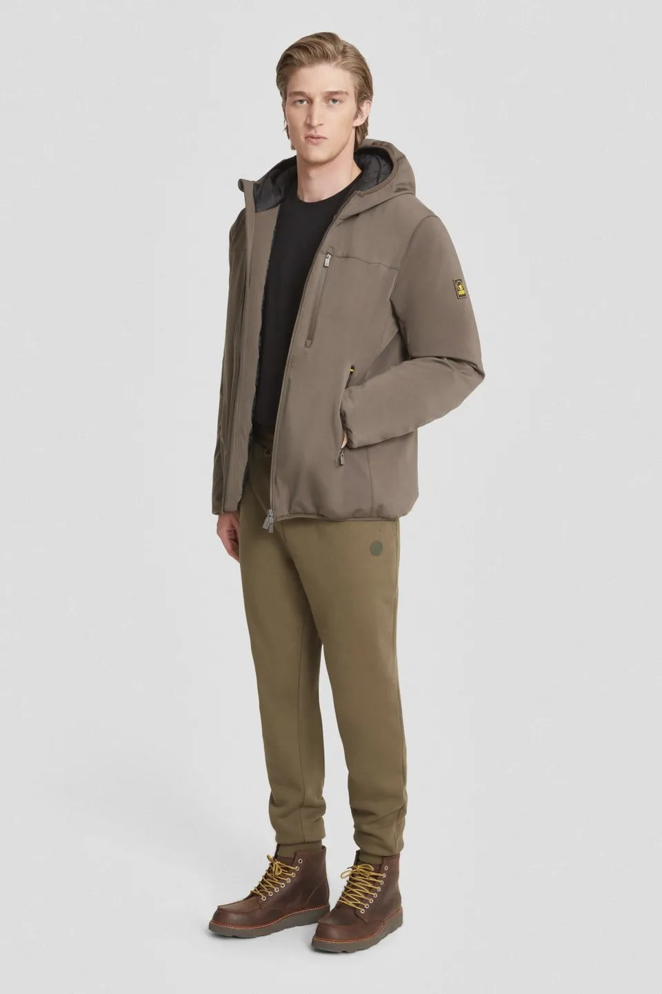 ciesse-outdoor-softshelljacke-braun-kapuze-regular image 1
