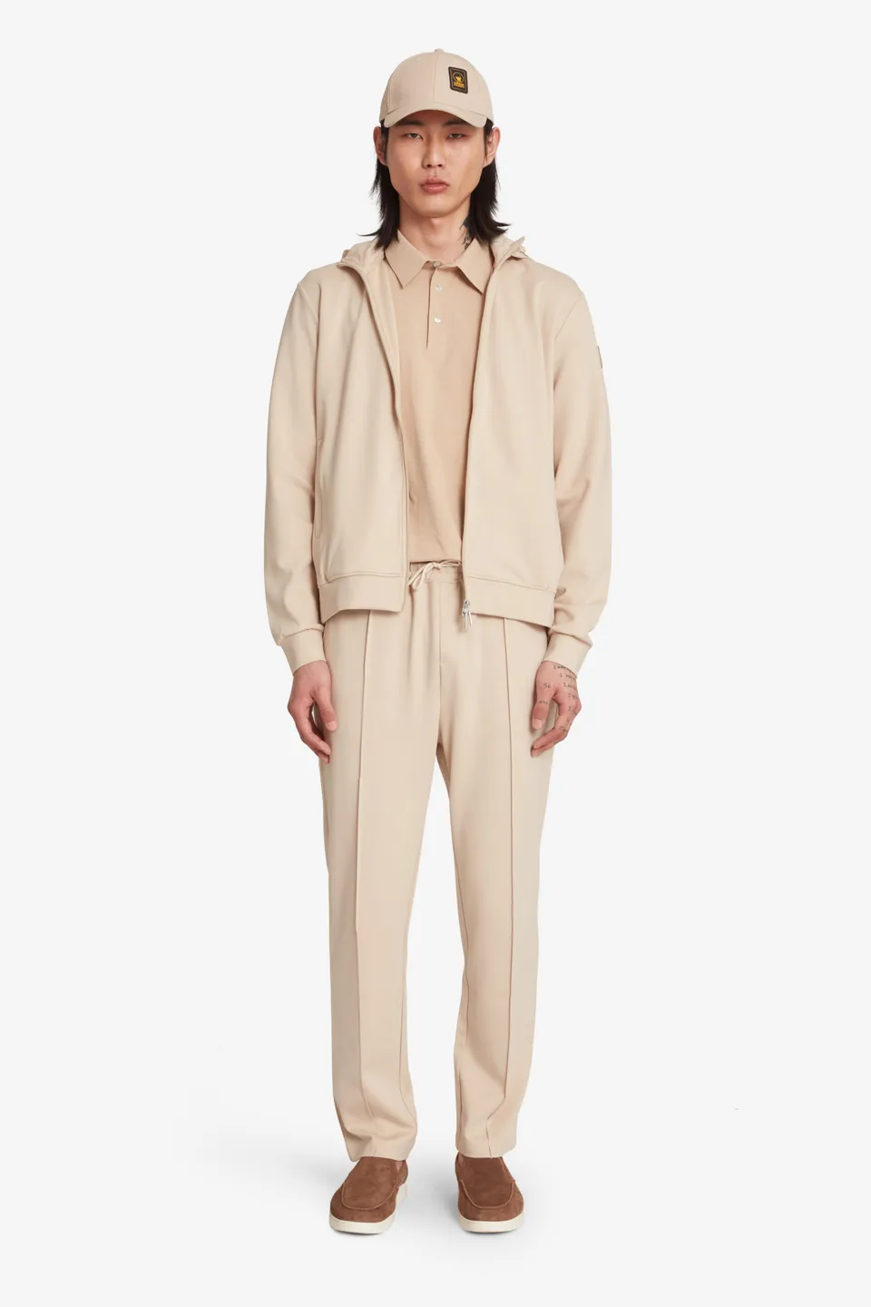 ciesse-outdoor-naku-herren-hoodie-beige-full-zip-kapuze image 1