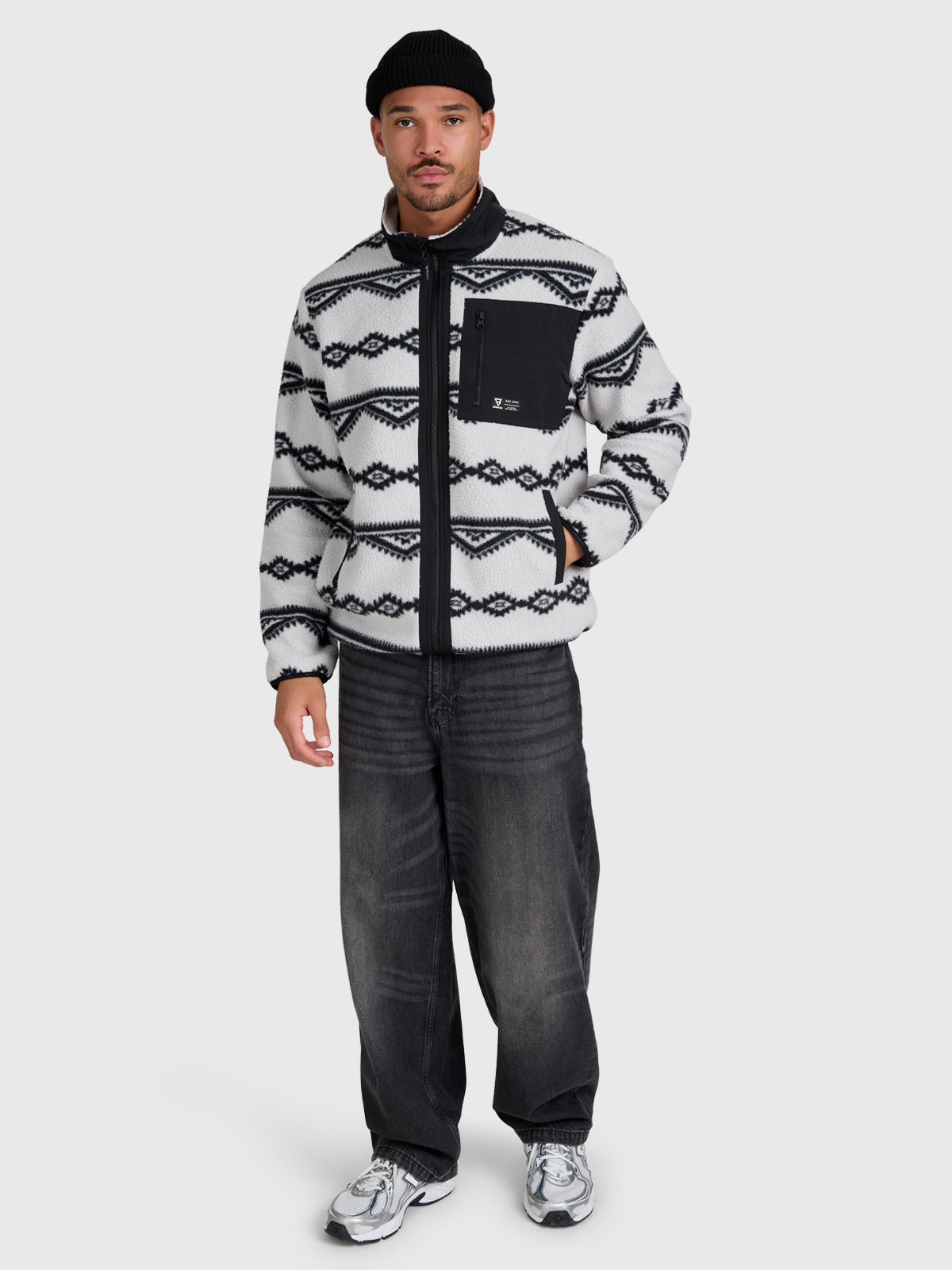 brunotti-kevio-zip-herren-fleece-soft-grey-polyester image 5