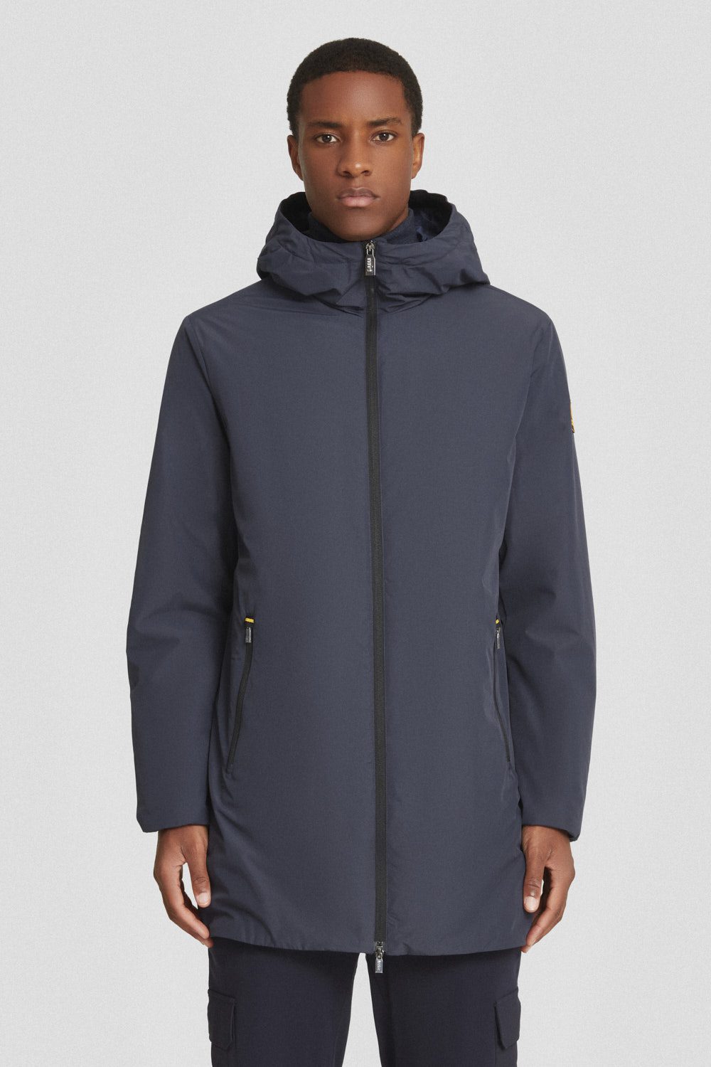 ciesse-winterjacke-blau-lang-mit-kapuze-steppjacke image 2
