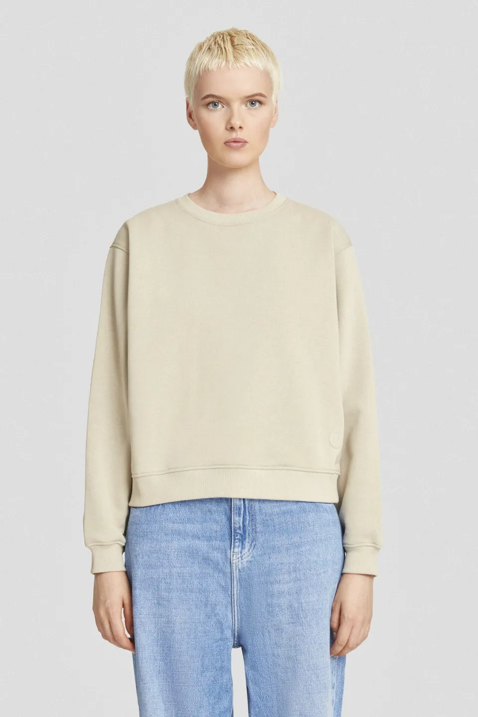 ciesse-outdoor-sweatshirt-beige-rundhals-baumwollmix image 1
