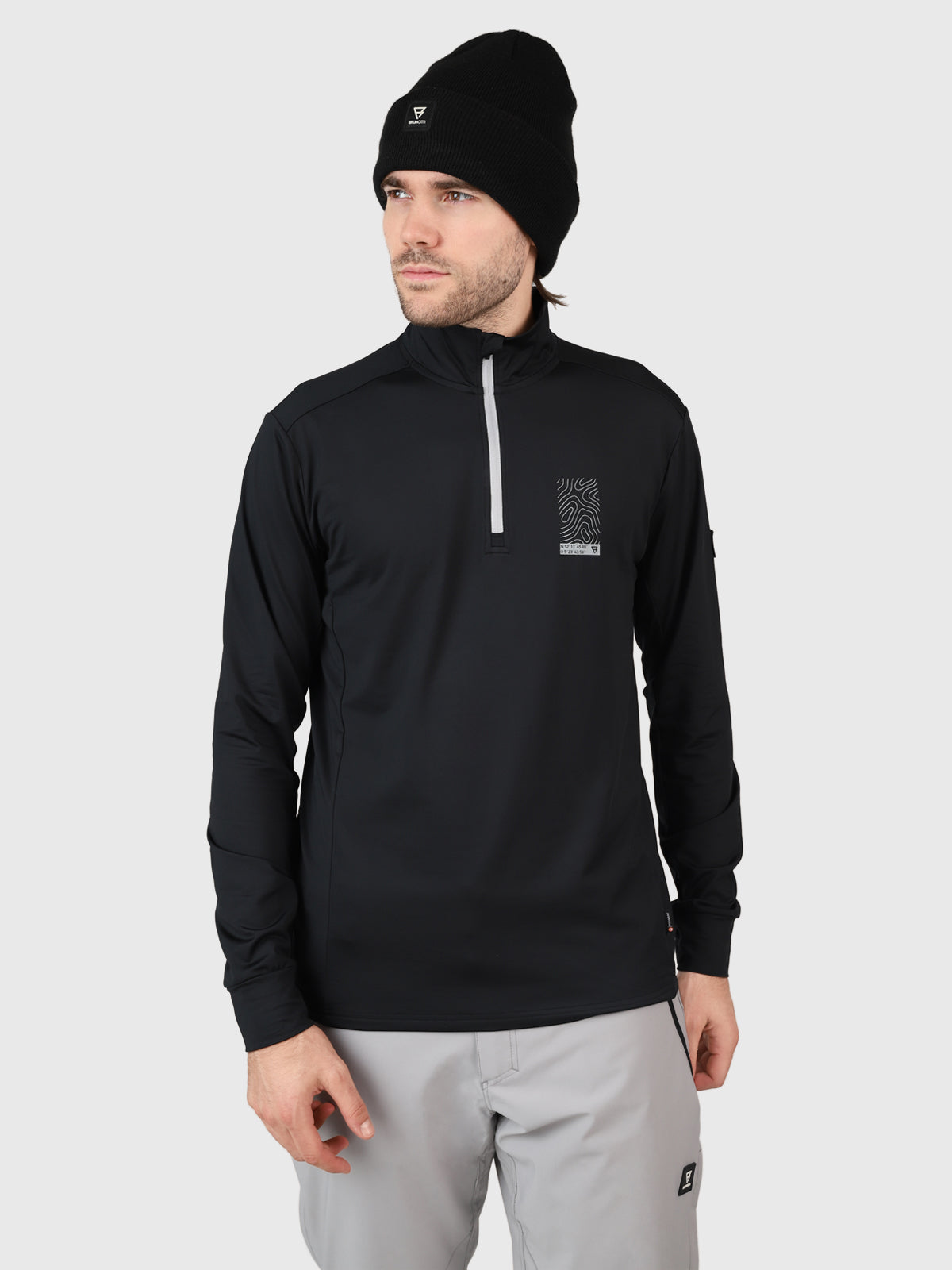 brunotti-torino-herren-polygiene-fleece-l-schwarz image 2