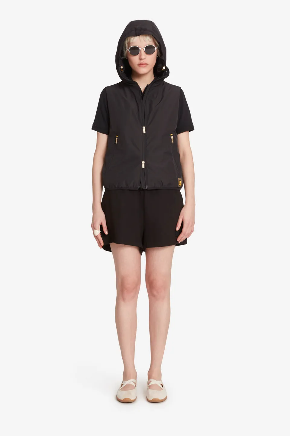 ciesse-outdoor-kenza-steppweste-schwarz-mit-kapuze image 1